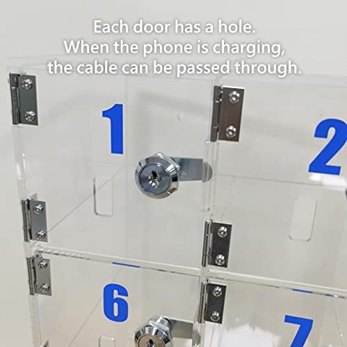 20-Slot Acrylic Cell Phone Locker 20-Slot Acrylic Cell Phone Locker