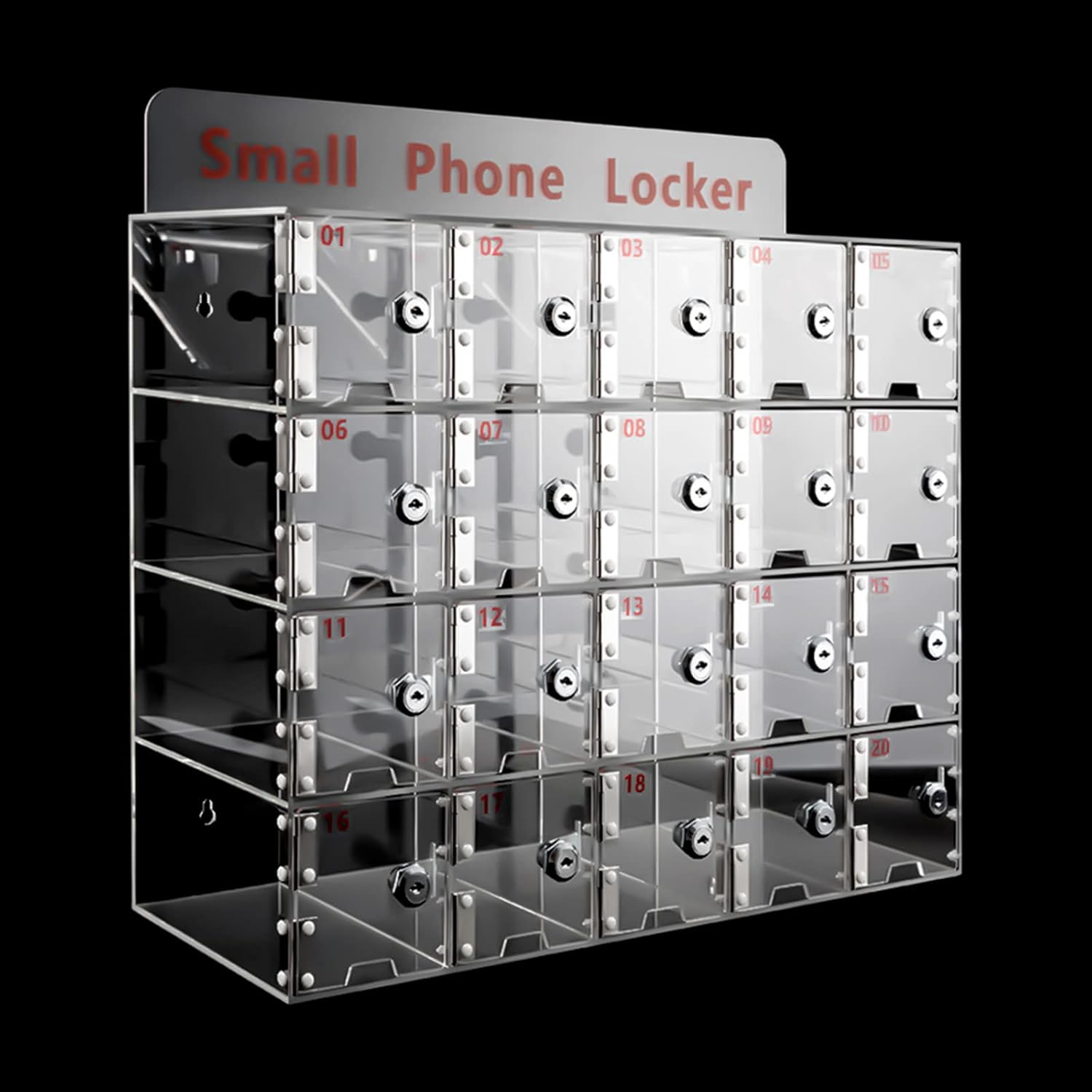 20-Slot Transparent Locker 20-Slot Transparent Locker