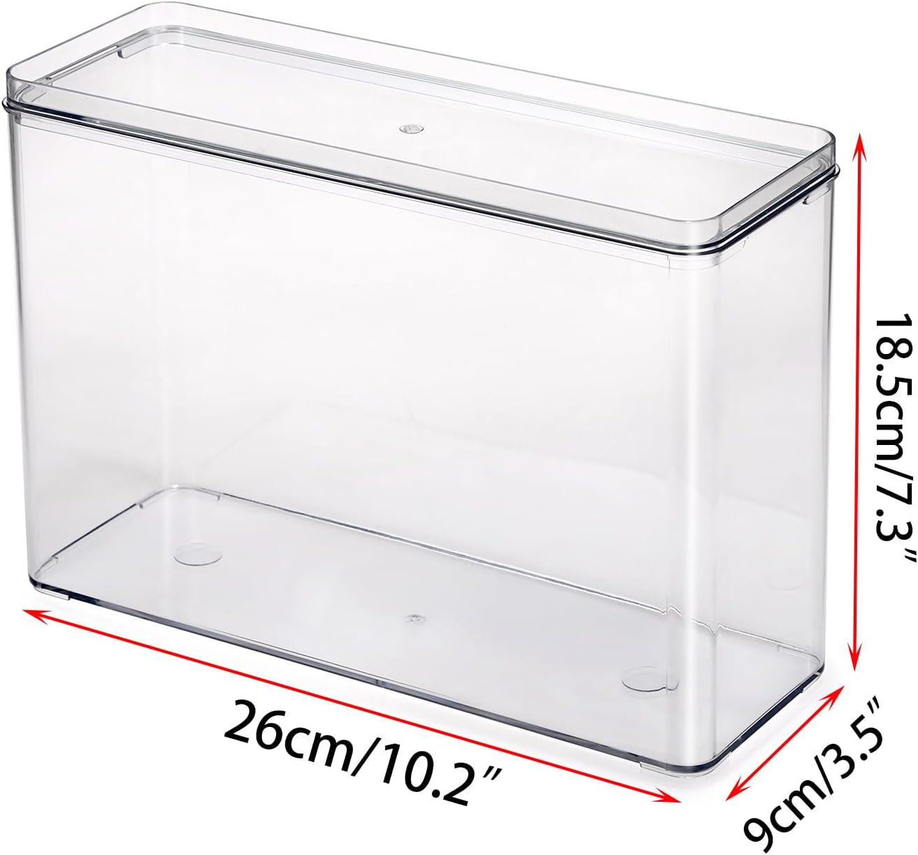 Plastic Storage Box Stackable plastic organizer box for neat storage of mobile accessories and small items