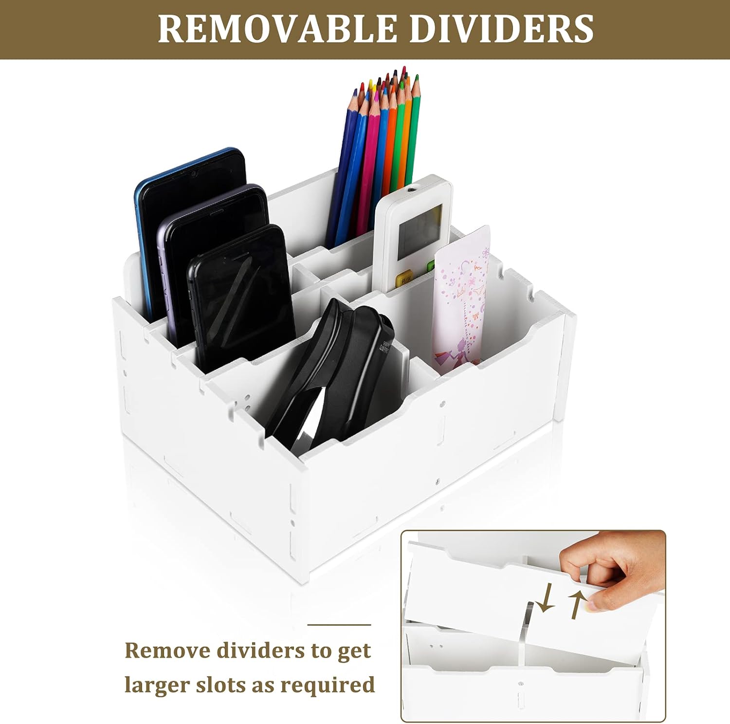 12-Compartment Wooden Organizer 12-Compartment Wooden Organizer