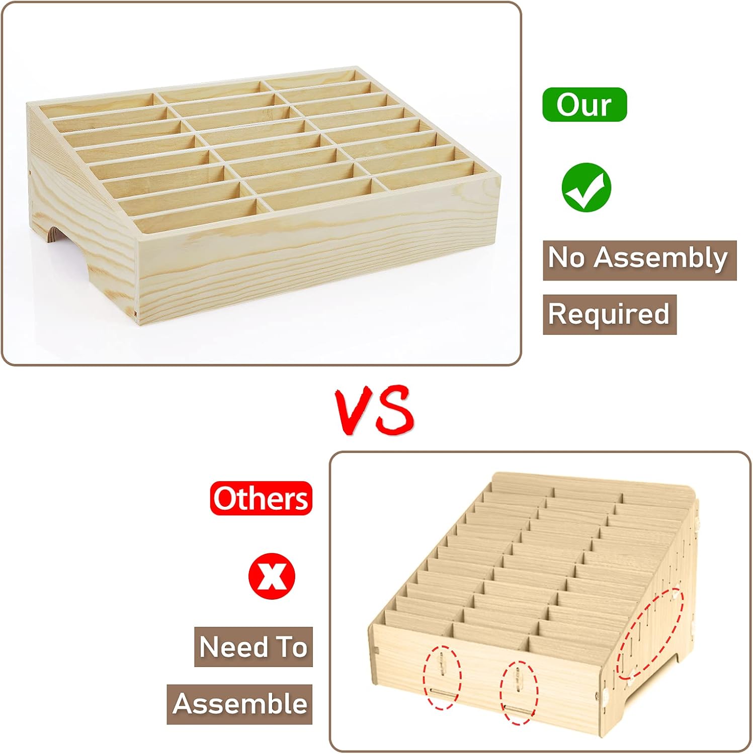 Wooden Phone Storage Organizer Wooden Phone Storage Organizer