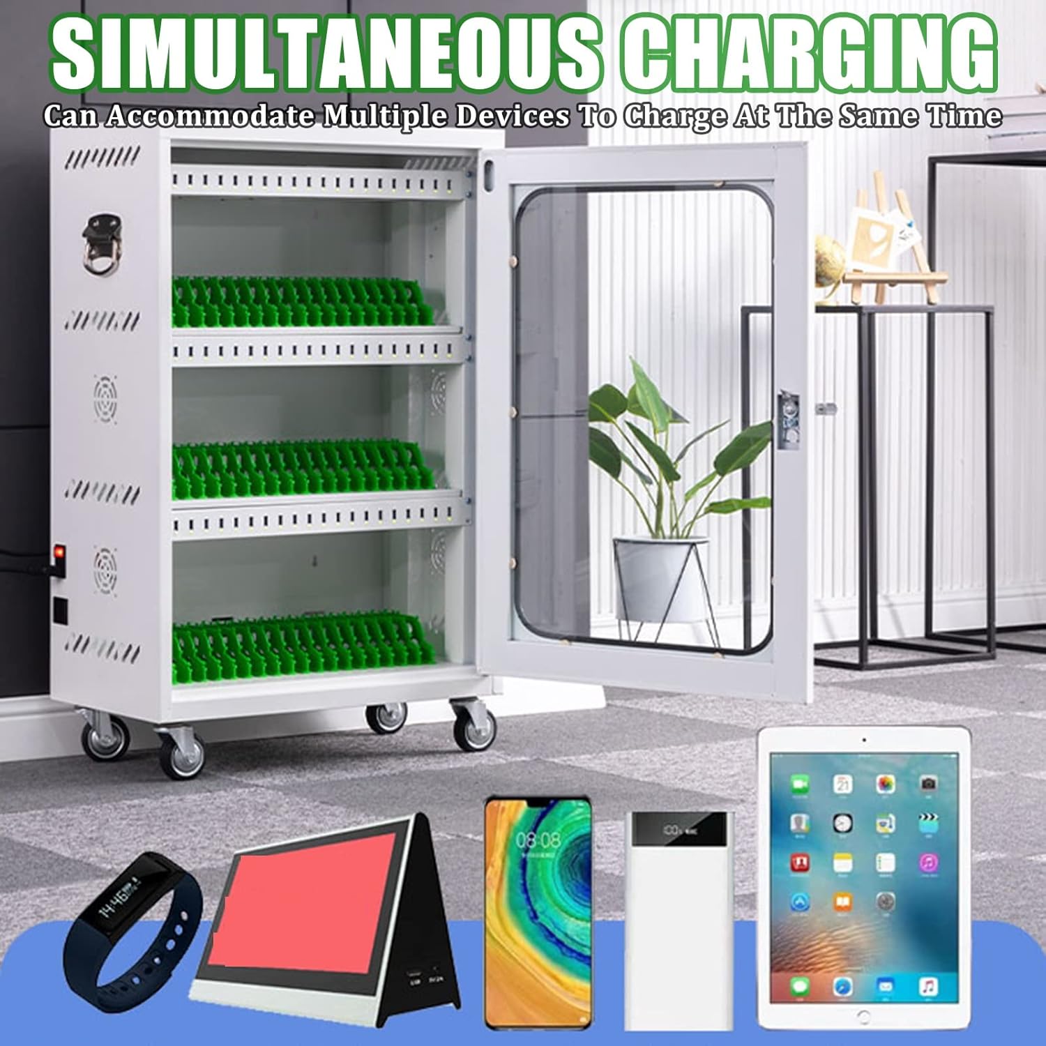 60-Slot Cell Phone Charging Cabinet 60-Slot Cell Phone Charging Cabinet