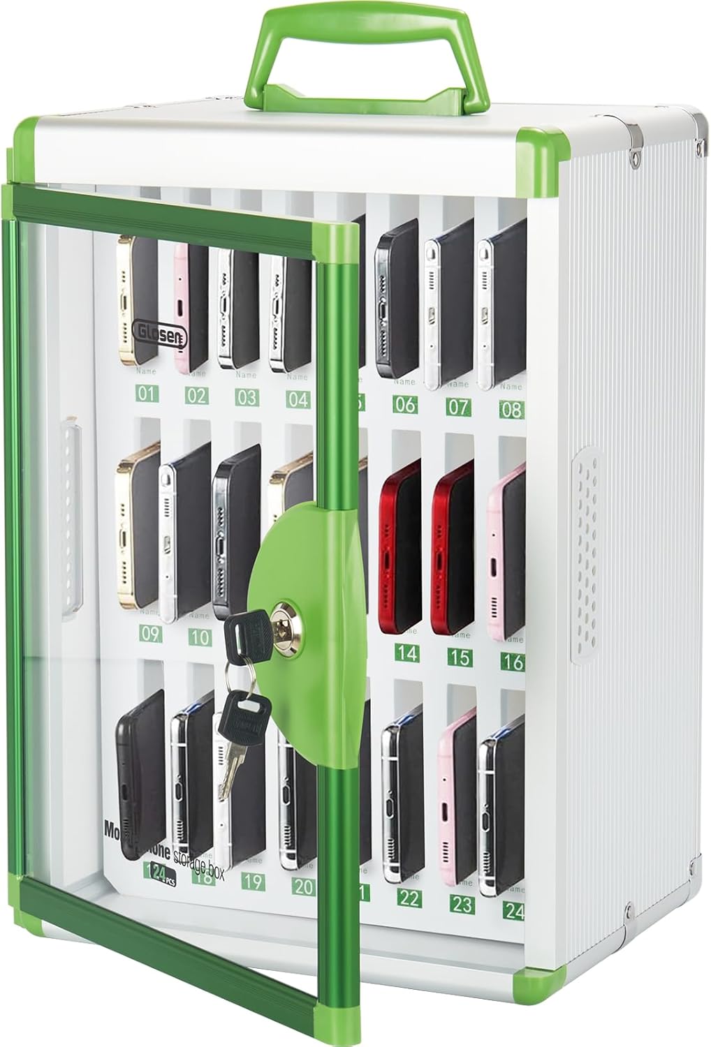 Secure Cell Phone Locker with 24/36 Slots – Mobile Storage Box for Classroom, Office, and Public Spaces