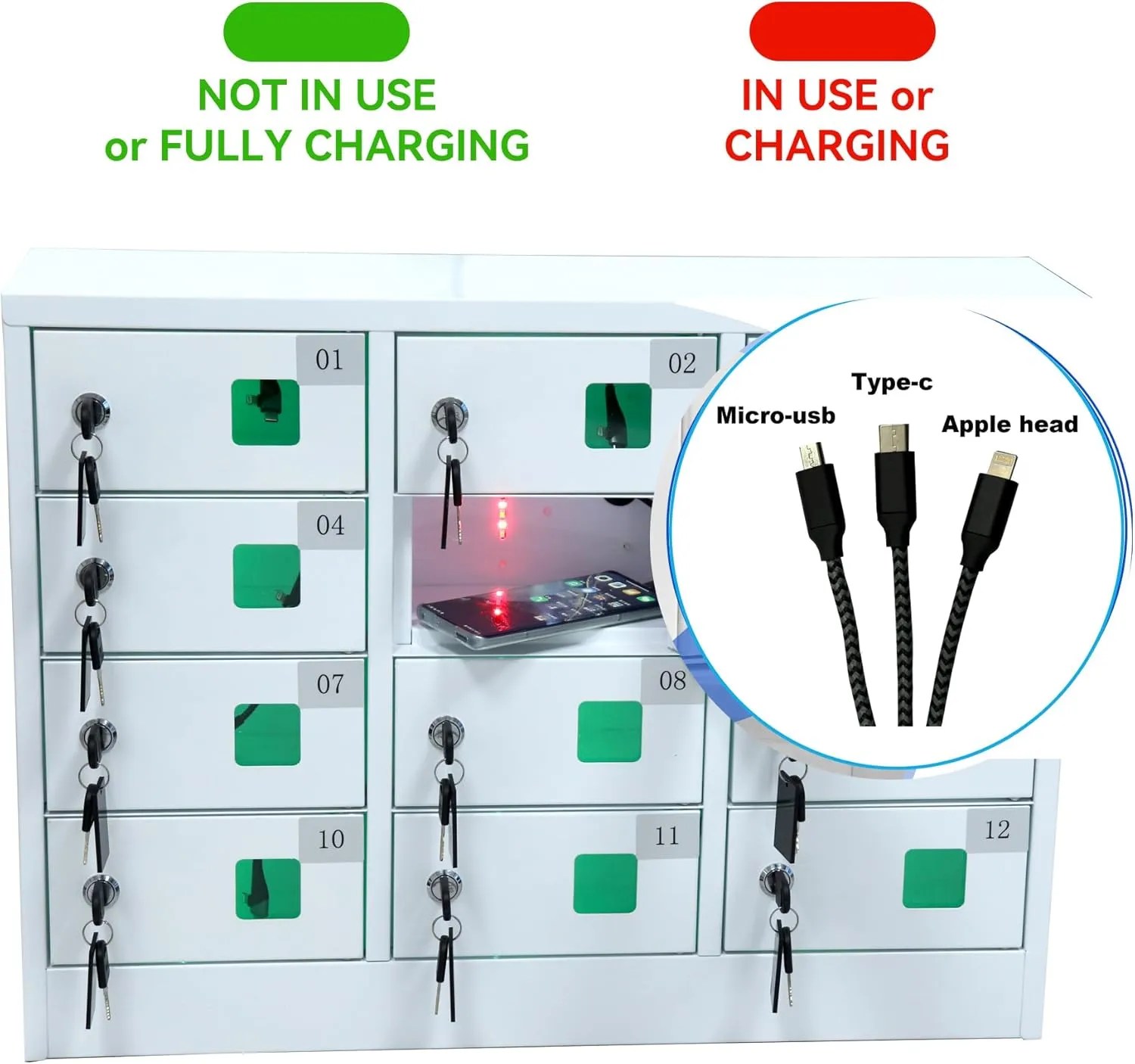 12 Bays Cell Phone Steel Locker 12 Bays Cell Phone Steel Locker