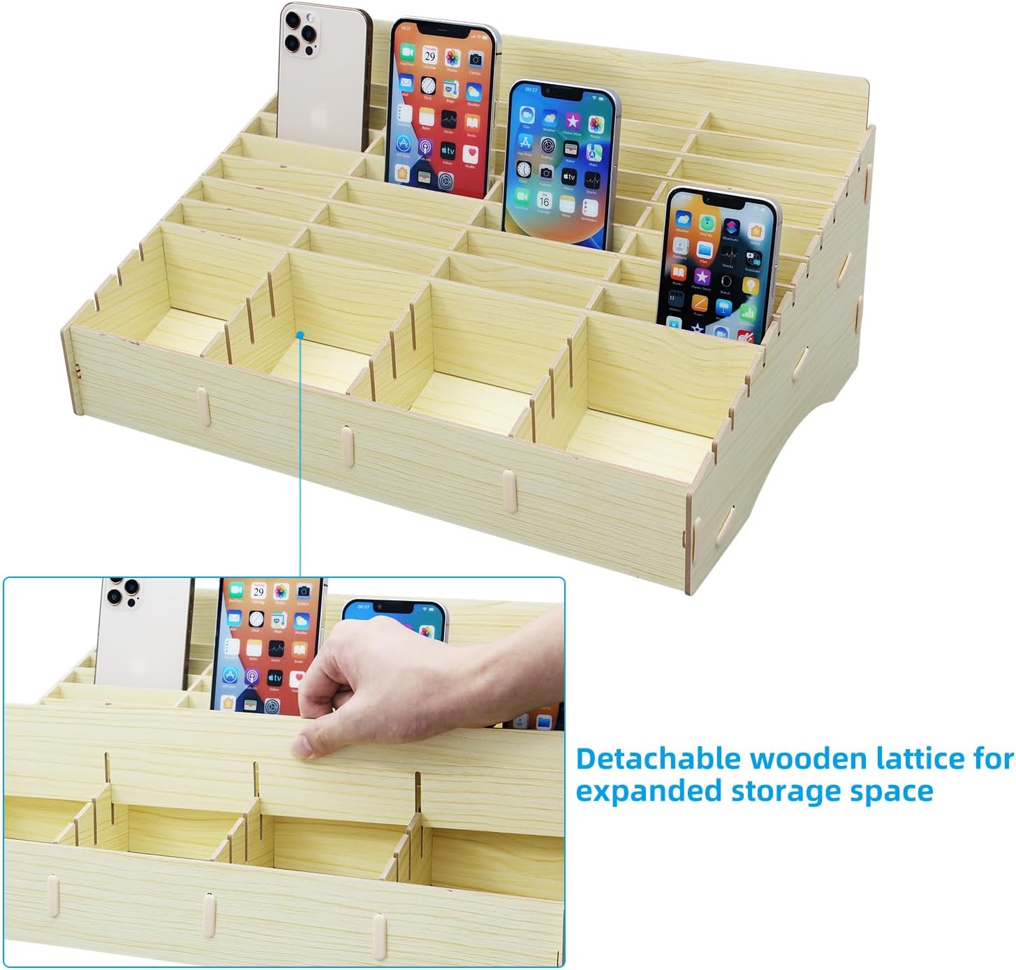 Wooden Mobile Organizer Wooden Mobile Organizer