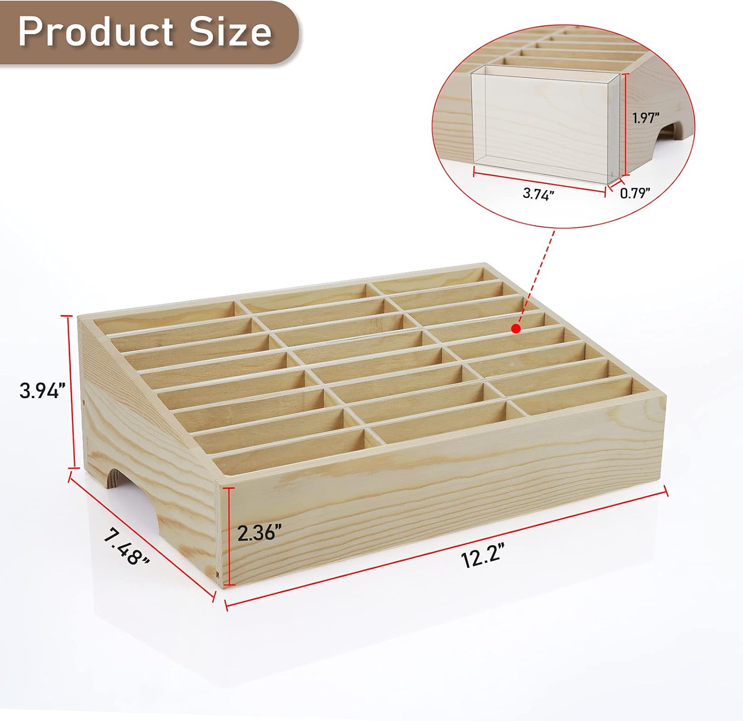 Wooden Phone Storage Organizer Wooden Phone Storage Organizer